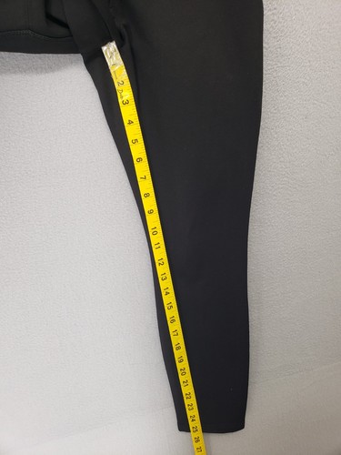 White House Black Market Women Pant OS Black Mid Rise Straight Leg Ankle Career - Picture 9 of 20