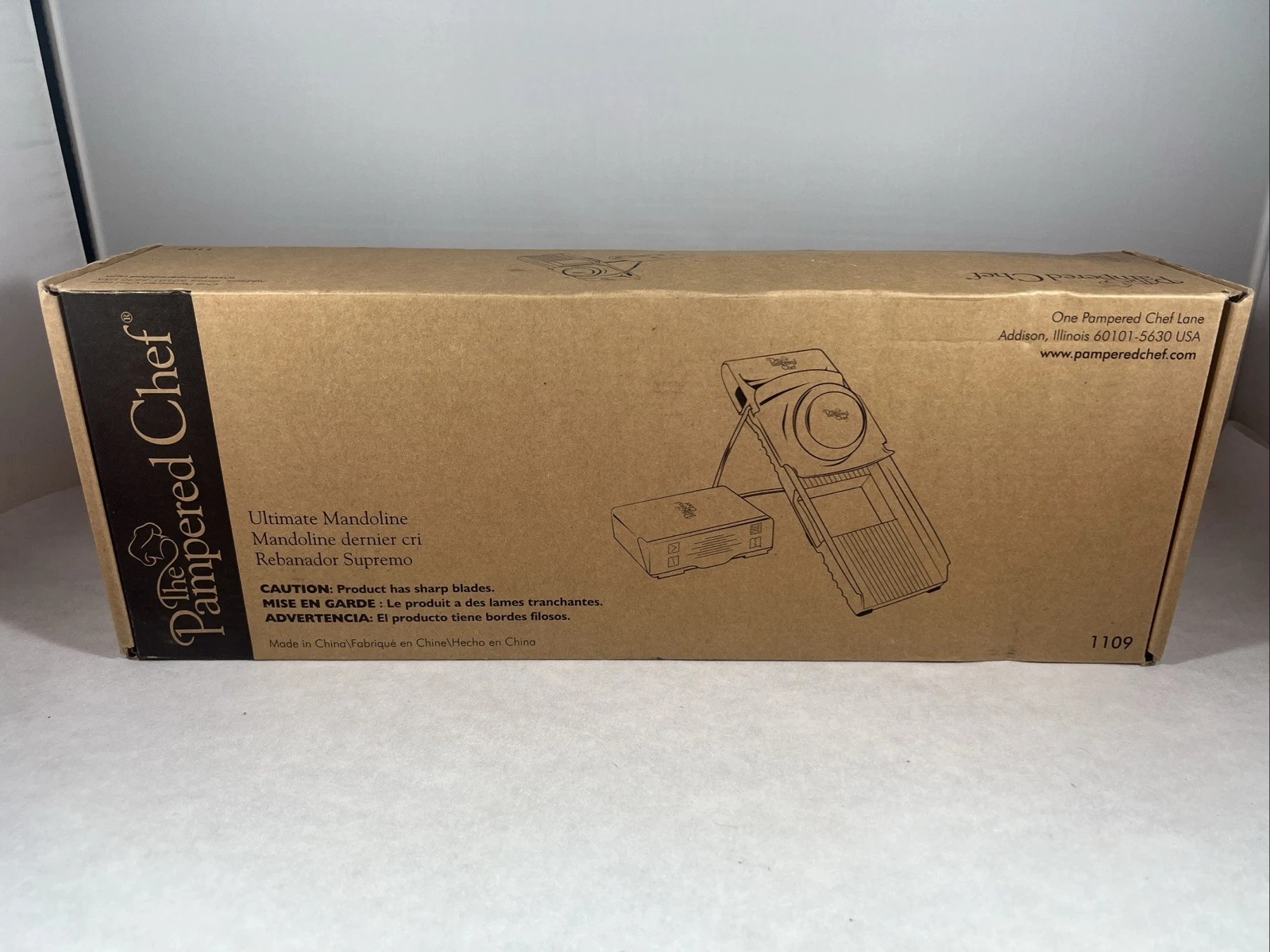 Pampered Chef Ultimate Mandoline, In Original bag with Inner box 1109 NIB
