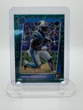 2021 Donruss Optic #225 Chuba Hubbard Green Velocity Prizm Rookie