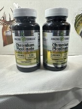 Amazing Formulas Chromium Picolinate 1000mcg Tablets Supplement 120 Count 01/27