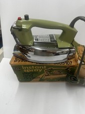 Vintage GE General Electric Spray Steam & Dry Iron # F95AVT Avocado Mint Green