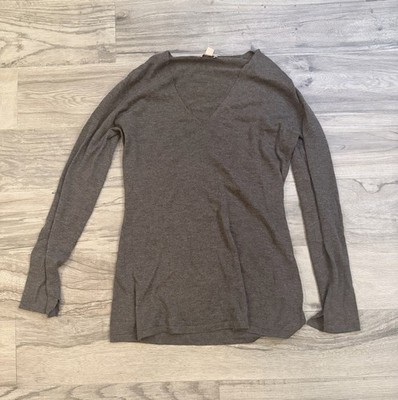 Mishka NYC Toffee V-Neck Long Sleeve cashmere Women's sweater - medium