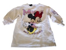Zara Minnie Mouse Girls Sweatshirt Long Sleeve Size 3-4