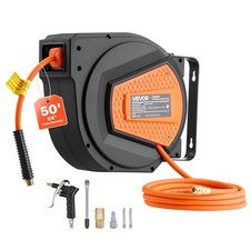 VEVOR Retractable Air Hose Reel 50 FT x 1/4 I...