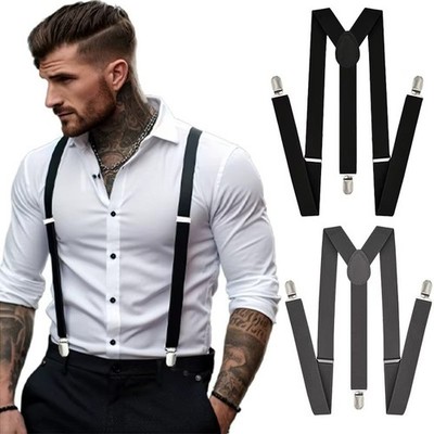 UK strapazierfähige elastische Hosenträger für Herren Hose Pants Hosenträger Riemen Arbeitsgürtel GB