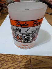 HYDE PARK HOME OF FRANKLIN D. ROOSEVELT SHOT GLASS W/ SCOTTY DOG