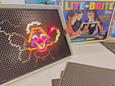 Lite-Brite 1967 Vintage, Snow White Extra Pack, Pegs Sheets w Original Box
