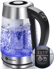 Aigostar Electric Kettle, Tea Kettle with Temperature Control and Tea Infuser, 1