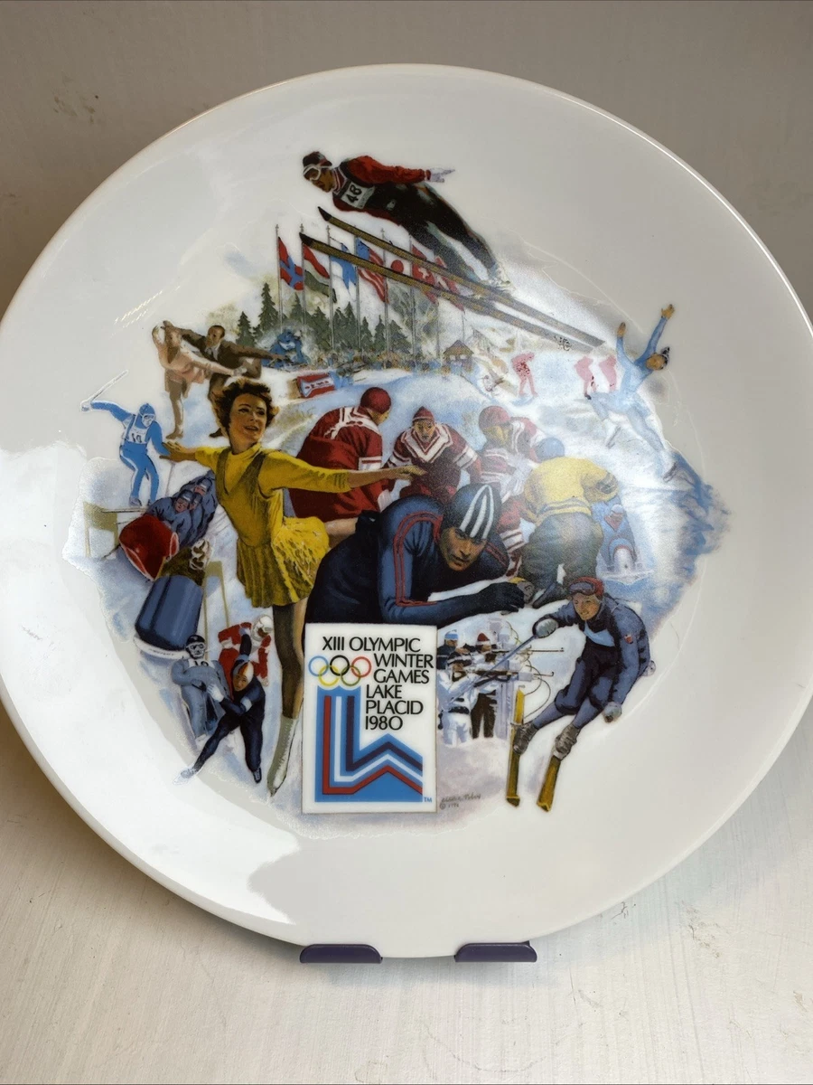 Cendrier Vintage Jeux Olympiques Lake Placid 1980 - Souvenir USA