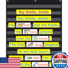 Teacher Created Resources Black 10 Pocket Chart 20744 