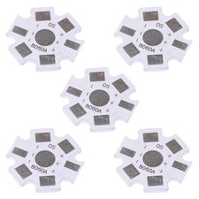 5 x 20mm White 3W PCB Star High Power LED Heatsink