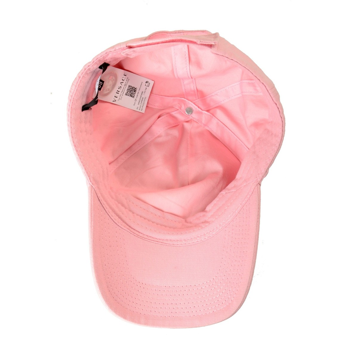 Versace Blush Pink Medusa Baseball Cap Printed Twill Baseball Cap Print | VERSACE main image 4
