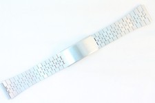 HAKA Vintage NOS Uhrband 18mm Edelstahl Silber