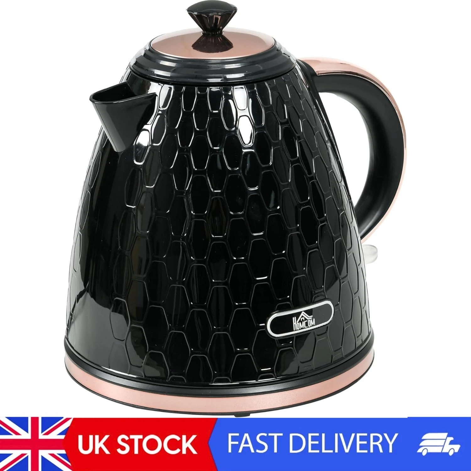 Electric Kettle, 1.7L, Fast Boil, 3kW Cordless Water Kettle With Removable