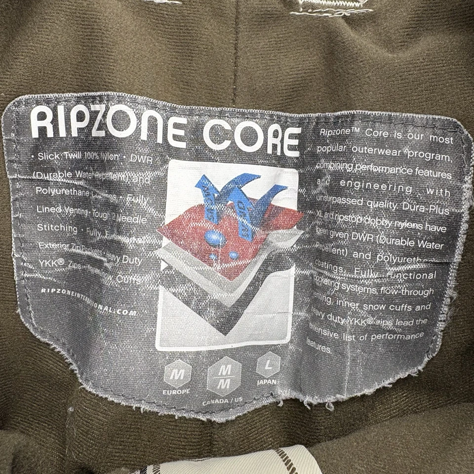 Pantalones de nieve Ripzone Core para hombre M (34x30) de nailon forrados en sarga ventilados esquí Foto 2 de 4