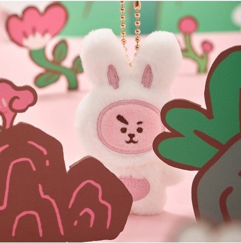 BTS BT21 K-Rabbit Flat doll keyring customs line friend - Picture 11 of 18