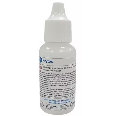 Krytox Labgpl105 Lubricant, 0.5 Oz., Dropper Bottle, Pfpe, Colorless