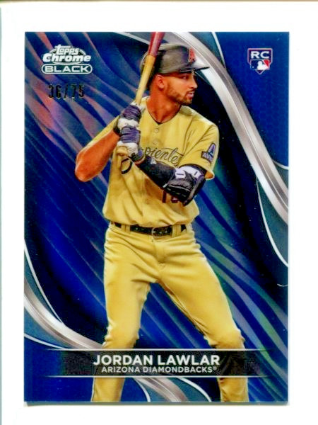 2024 Topps Chrome Black Blue Refractor #3 - Jordan Lawlar /75 ⚾ RC