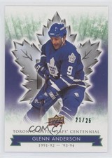2017 Toronto Maple Leafs Centennial Green 21/25 Glenn Anderson #7 HOF 2d8