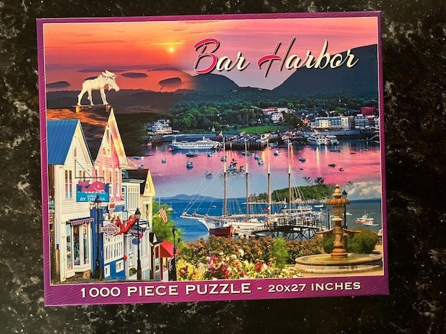 Bar Harbor, Maine 1000 Piece Jigsaw Puzzle 20"x27" Used One Time Maine Scene