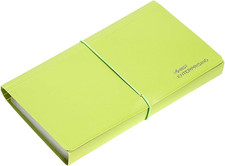 13-Pocket Accordion File Organizer for Receipts, Coupons, and Tickets - Green