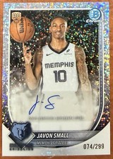 2025-26 Javon Small Bowman Chrome Rookie Speckle Refractor Auto 74/299