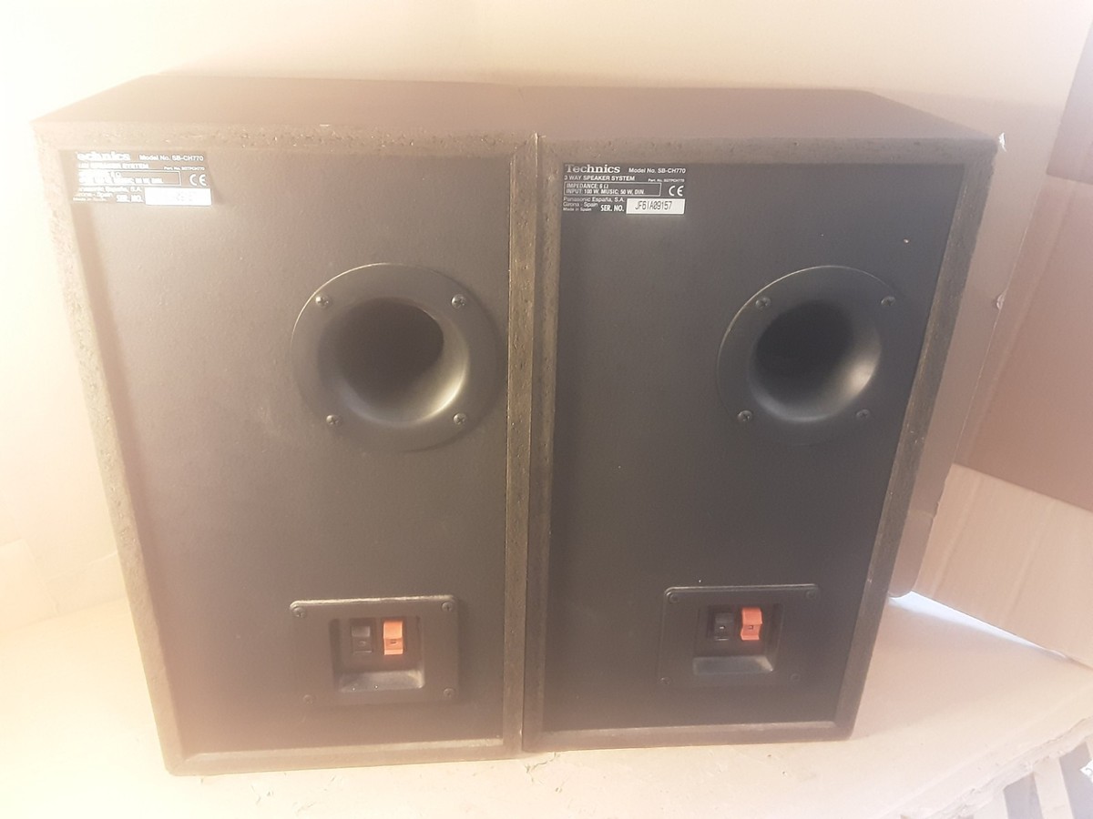 Technics SB-CH770 Speaker Pair - 3-way - 100W - 6 ohm - BLACK in