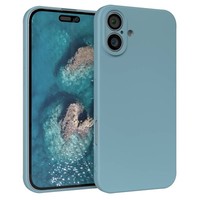 HandyhüLle FüR Apple Iphone 16 Plus Silikon Cover Schutz Handy Tpu Case BlaugrüN