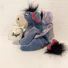 DISNEY STORE SUGAR PLUM FAIRY EEYORE 7" DISNEY BEAN BAG PLUSH TOY
