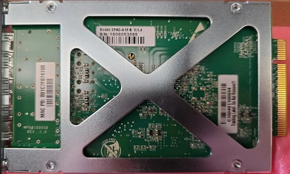 Check Point 4 Port 10GBASE-F SFP+ Interface Card CPAC-4-1F-B PN 317272 - Image 4 of 4