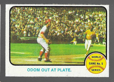 1973 Topps World Series #207 w/ Johnny Bench Reds VG/EX