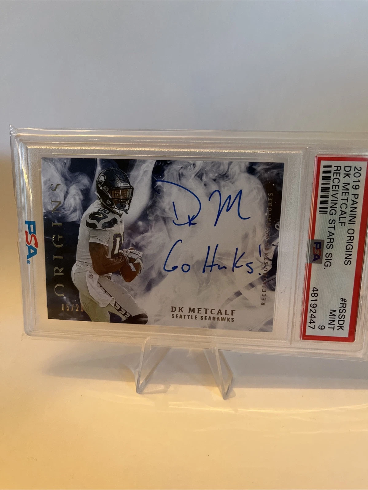 DK Metcalf Panini Origins Receiving Stars Signatures #RSSDK Base