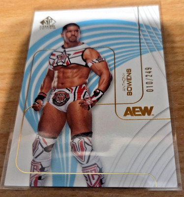 Anthony Bowens 2025 Upper Deck AEW SP Signature # 7 (#d 10/249)