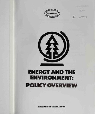 Energy and the Environment: Policy Overview.