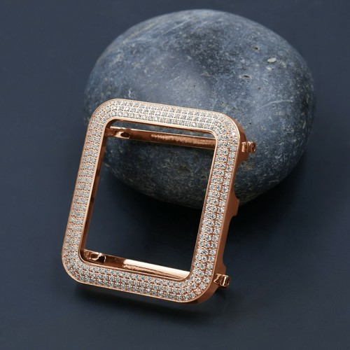Stainless Steel Apple Watch Bezel Series 4,5,6 14K Gold Tone 44 mm Cover Case - Picture 29 of 34