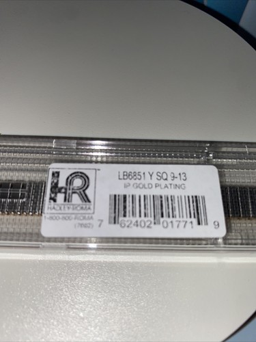 Hadley Roma expansion band, IP Gold Plating, LB6851Y, SQ 9-13mm, Adjustable,Gift - Picture 9 of 9