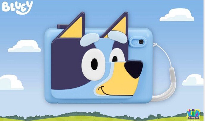 BLUEY Kids Digital Camera with SD Card Records Videos 2” Color