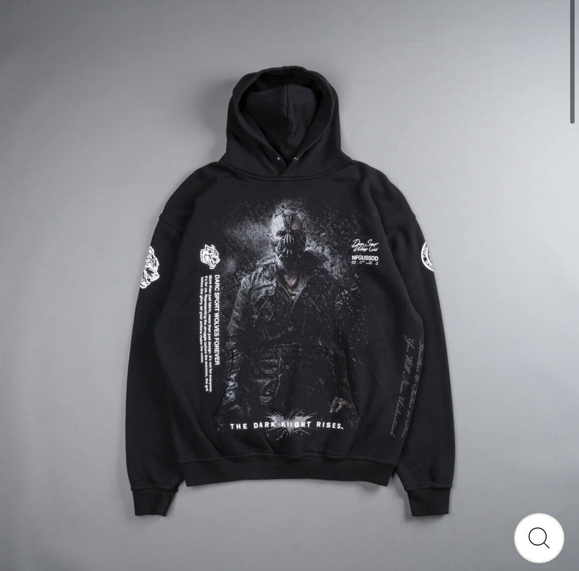 コリアグランドセール SPORT DARC X KNIGHT (DARK V2” AGAIN RISE “ BANE X BATMAN パーカー