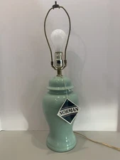 Vintage Ceramic Lamp Classic Style Made By Norman In Philladelphia New Lht Green