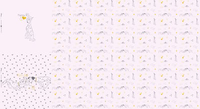 101 Dalmatiner Disney Swafing Jersey rosa My little Baby Panel