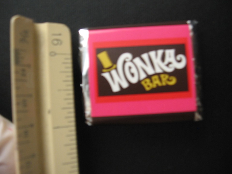 Mini sized Willy Wonka WRAPPER & GOLDEN TICKET !!! (no chocolate) | eBay