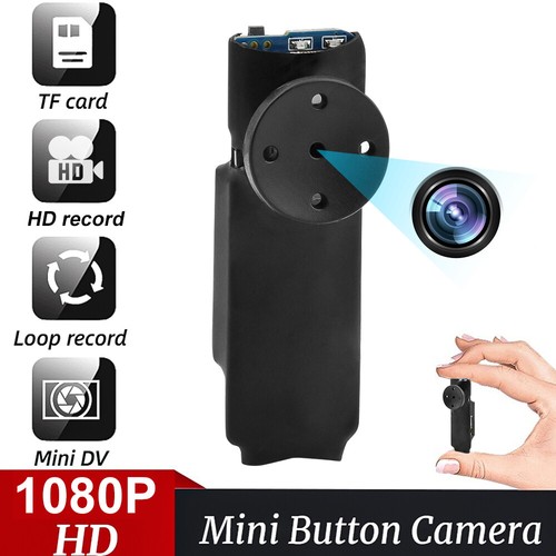 Camisa de tela diseño de botones 1080P HD mini micro pequeña cámara de video audio grabadora - Imagen 2 de 20
