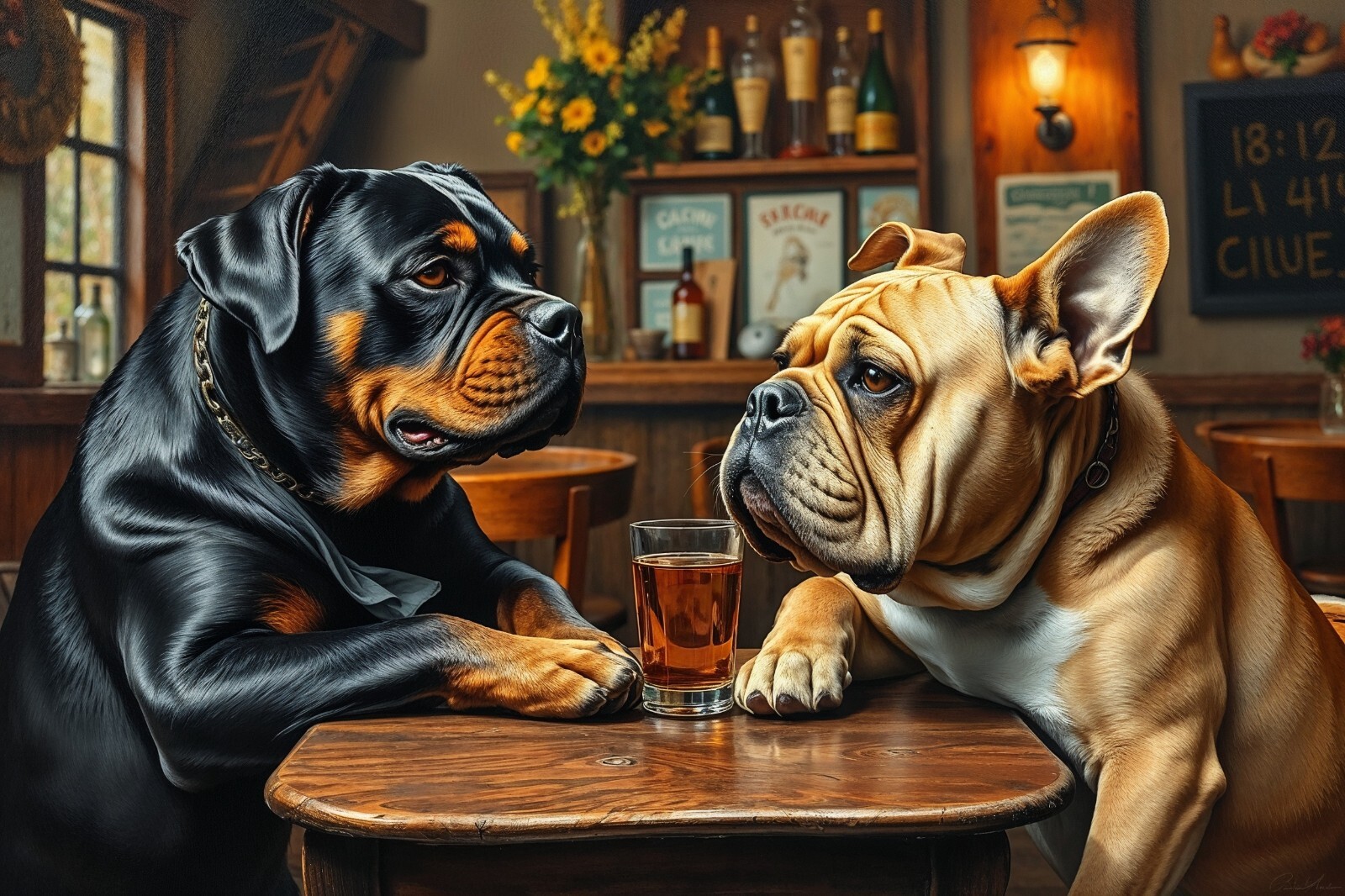 Dog Beer Pub Fantasy 4x6 Premium Photo Art Print