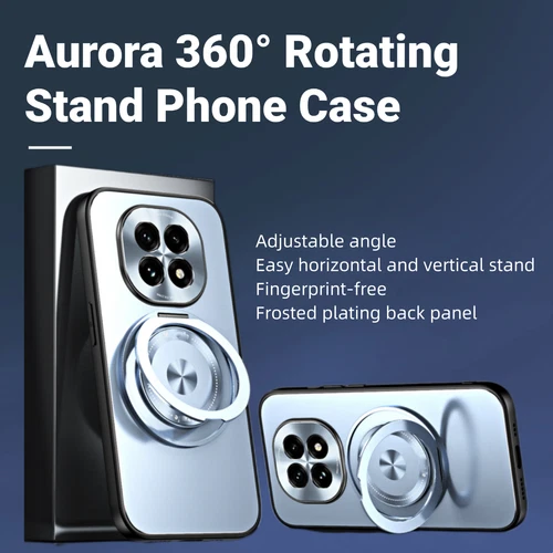 For OPPO A5 Pro Aurora 360° Rotating Stand Phone Case Magnetic Case