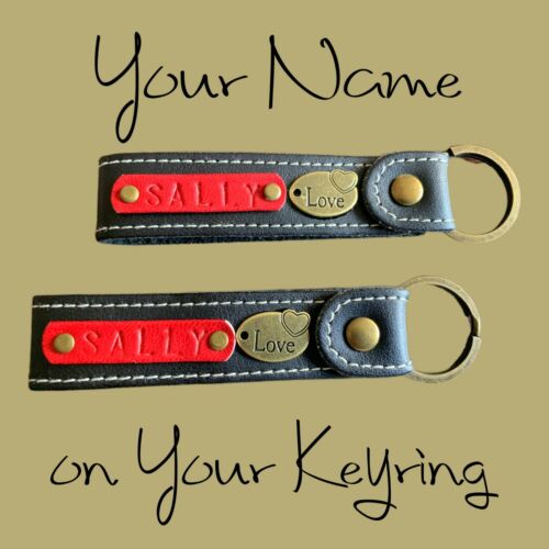 Personalised Keyring with One CHARM and your name tag - Ships from Melbourne - Picture 1 of 6