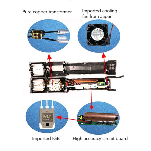 Magnetic Induction Heater With 6 Brass Coils Flameless Screws Bolts Nuts Heatin♡ - Picture 6 of 12