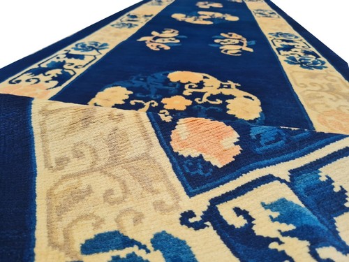 Amazing Hand Knotted Vintage Tibet Wool Area Runner Rug 8 x 2 Ft (1389 Ger-4) - Picture 7 of 8