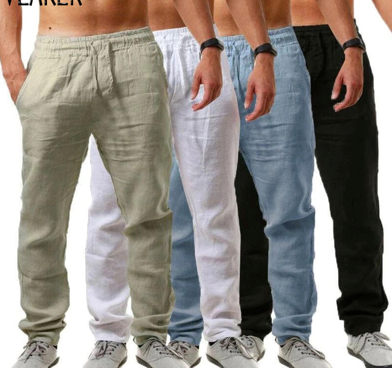 pantalon lino hombre