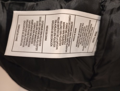 (NEW)DKNY Faux Fur Hood Parka Winter Jacket Coat Black, Toddlers Size 7 - Picture 10 of 10