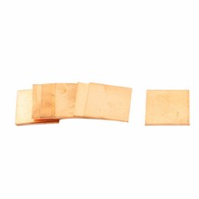 10pcs 20mmx20mmx0.8mm Copper Square Heatsink Thermal Pad Shim for PC Laptop CPU